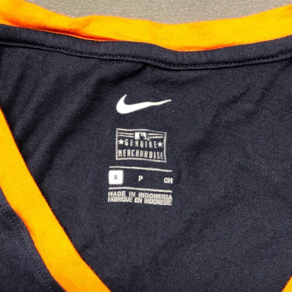 Nike Dri Fit Detroit Tigers V Neck Women's T Shirt Sz Small - Picture 3 of 8